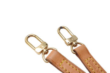 Load image into Gallery viewer, LOUIS VUITTON ルイヴィトン ショルダーストラップ バッグ アクセサリー ヌメ革 ブラウン ゴールド金具 良品 中古 66752