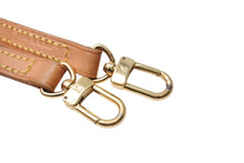 Load image into Gallery viewer, LOUIS VUITTON ルイヴィトン ショルダーストラップ バッグ アクセサリー ヌメ革 ブラウン ゴールド金具 良品 中古 66752