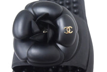 Load image into Gallery viewer, 極美品 CHANEL シャネル サンダル サイズ36 カメリア ココマーク ラバー ブラック イタリア製 G33803 中古 66756