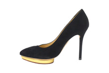 Load image into Gallery viewer, CHARLOTTE OLYMPIA シャーロットオリンピア パンプス ヒール サイズ35 ブラック 美品 中古 66764