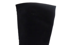 Load image into Gallery viewer, CHANEL シャネル ロングブーツ サイズ35 1/2 ココマーク チェーン G31295 ブラック スウェード レザー 美品 中古 66779