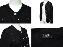 Load image into Gallery viewer, CHANEL シャネル アンサンブル サイズ36 ワンピース カーディガン P50094K06342 ココマーク パール ブラック 美品 中古 66788