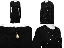 Load image into Gallery viewer, CHANEL シャネル アンサンブル サイズ36 ワンピース カーディガン P50094K06342 ココマーク パール ブラック 美品 中古 66788