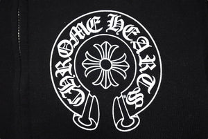 極美品 CHROME HEARTS クロムハーツ ジップアップパーカー MATTY BOY CHOMPER サイズXS マティボーイ ホースシュー ブラック 中古 66791