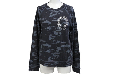 CHROME HEARTS クロムハーツ 長袖Ｔシャツ ホースシュー CHプラス スクロール プリント ラグラン カモフラ柄 美品 中古 66792