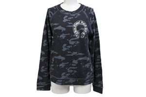 CHROME HEARTS クロムハーツ 長袖Ｔシャツ ホースシュー CHプラス スクロール プリント ラグラン カモフラ柄 美品 中古 66792