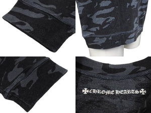 CHROME HEARTS クロムハーツ 長袖Ｔシャツ ホースシュー CHプラス スクロール プリント ラグラン カモフラ柄 美品 中古 66792
