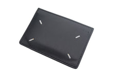 Load image into Gallery viewer, Maison Margiela メゾンマルジェラ カードケース SA1VX0007 ステッチレザー ブラック 美品 中古 66795
