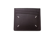 Load image into Gallery viewer, 極美品 Maison Margiela メゾンマルジェラ カードケース S35UI0432P2686 ステッチレザー ブラウン 中古 66796