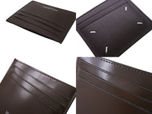 Load image into Gallery viewer, 極美品 Maison Margiela メゾンマルジェラ カードケース S35UI0432P2686 ステッチレザー ブラウン 中古 66796