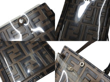 画像をギャラリービューアに読み込む, 極美品 FENDI フェンディ ミニショルダーバッグ フォンケース 2WAY ズッカ柄 シルバー金具 ブラウン 中古 66797 