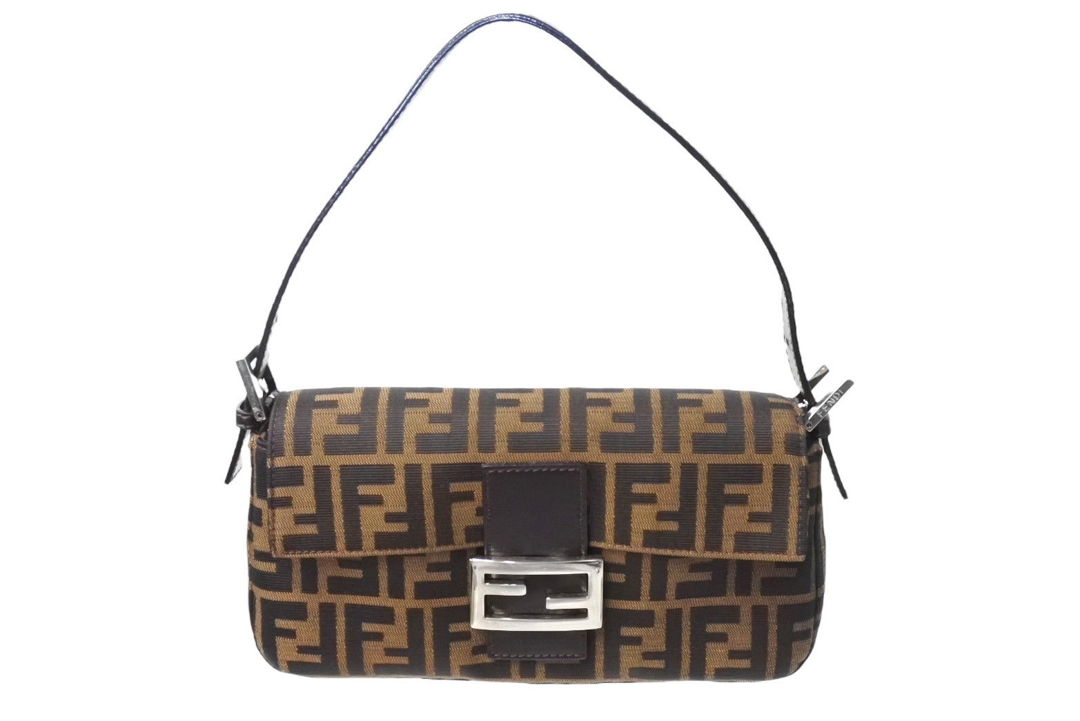 極美品 FENDI フェンディ マンマバケット ハンドバッグ ズッカ柄 