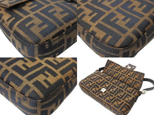 Load image into Gallery viewer, 極美品 FENDI フェンディ マンマバケット ハンドバッグ ズッカ柄 ズッカ ブラウン シルバー金具 中古 66798