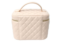 Load image into Gallery viewer, 新品同様 CHANEL シャネル ココマーク バニティバッグ ハンドバッグ キルティング 31番台 レザー ベージュ ゴールド金具 中古 66804