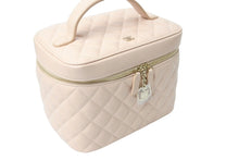 Load image into Gallery viewer, 新品同様 CHANEL シャネル ココマーク バニティバッグ ハンドバッグ キルティング 31番台 レザー ベージュ ゴールド金具 中古 66804