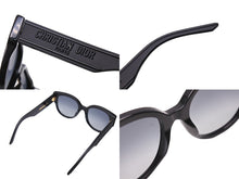 Load image into Gallery viewer, Christian Dior クリスチャンディオール Wildior BU サングラス サイズ54□21 145 サイドロゴ 10A1 ブラック 美品 中古 66810