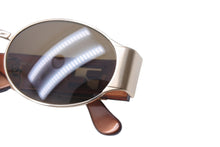 Load image into Gallery viewer, FENDI フェンディ サングラス SL7131 51 COL.H16 サイドロゴ ブラウン ゴールド イタリア製 美品 中古 66824