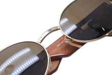 Load image into Gallery viewer, FENDI フェンディ サングラス SL7131 51 COL.H16 サイドロゴ ブラウン ゴールド イタリア製 美品 中古 66824
