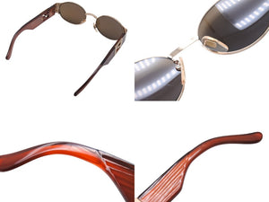 FENDI フェンディ サングラス SL7131 51 COL.H16 サイドロゴ ブラウン ゴールド イタリア製 美品 中古 66824