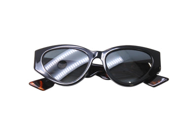 Christian Dior クリスチャンディオール Sprit2 サングラス ブラック ブラウン プラスチック アイウェア 52□18 8079O 美品 中古 66827