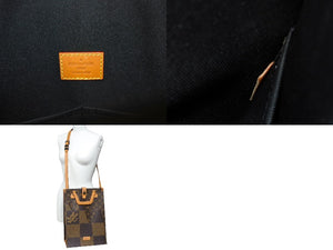 極美品 LOUIS VUITTON ルイヴィトン × NIGO ニゴ― ダミエ ジャイアント モノグラム 2WAY トートバッグ N40355 中古 66831
