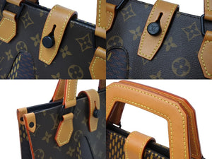 極美品 LOUIS VUITTON ルイヴィトン × NIGO ニゴ― ダミエ ジャイアント モノグラム 2WAY トートバッグ N40355 中古 66831