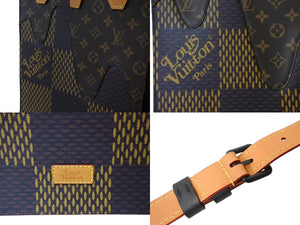 極美品 LOUIS VUITTON ルイヴィトン × NIGO ニゴ― ダミエ ジャイアント モノグラム 2WAY トートバッグ N40355 中古 66831