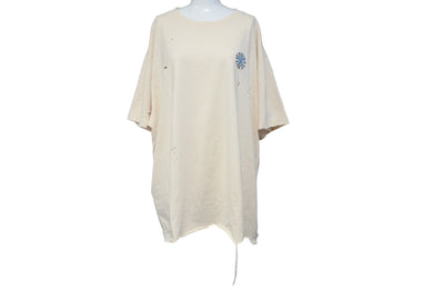 ASTRUM アストルム 半袖Tシャツ ダメージTシャツ トップス クルーネック コットン サイズXXL ベージュ 美品 中古 66837 