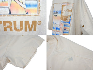 ASTRUM アストルム 半袖Tシャツ ダメージTシャツ トップス クルーネック コットン サイズXXL ベージュ 美品 中古 66837 