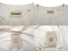 画像をギャラリービューアに読み込む, ASTRUM アストルム 半袖Tシャツ ダメージTシャツ トップス クルーネック コットン サイズXXL ベージュ 美品 中古 66837 