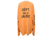 Load image into Gallery viewer, GALLERY DEPT ギャラリーデプト FRENCH COLLECTOR L/S TEE バック プリント 長袖Ｔシャツ オレンジ コットン サイズXL 美品 中古 66839