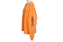 Load image into Gallery viewer, GALLERY DEPT ギャラリーデプト FRENCH COLLECTOR L/S TEE バック プリント 長袖Ｔシャツ オレンジ コットン サイズXL 美品 中古 66839