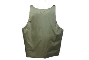 同じく同様 PRADA プラダ パテッドナイロン ダウンベスト 23AW カーキオレンジ サイズXXXL SGC386 S232 1WQ8 オーダー中古 66842 
