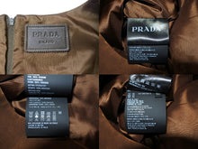 画像をギャラリービューアに読み込む, 以前同様 PRADA プラダ ロングスエード アウター ブラウン サイズ52 UPC204 S232 1V97 ラムスキン オーダー 中古 66844 