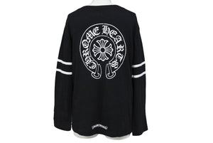 CHROME HEARTS クロムハーツ33 HORSESHOE LOGO LONG SLEEVE TEE ホースシュー ロゴロングスリーブカットソーフットボールT 美品 中古 66858