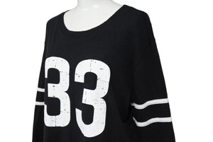 CHROME HEARTS クロムハーツ33 HORSESHOE LOGO LONG SLEEVE TEE ホースシュー ロゴロングスリーブカットソーフットボールT 美品 中古 66858
