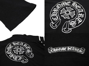 CHROME HEARTS クロムハーツ33 HORSESHOE LOGO LONG SLEEVE TEE ホースシュー ロゴロングスリーブカットソーフットボールT 美品 中古 66858