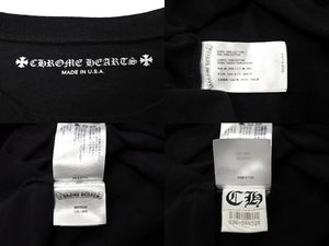 CHROME HEARTS クロムハーツ33 HORSESHOE LOGO LONG SLEEVE TEE ホースシュー ロゴロングスリーブカットソーフットボールT 美品 中古 66858