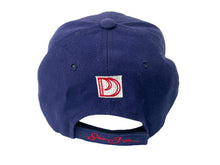 Load image into Gallery viewer, Sean John ショーンジョン スナップバックキャップ ワンサイズ ロゴ刺繍 レッド ネイビー ウール アクリル 美品 中古 66859