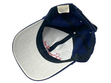 Load image into Gallery viewer, Sean John ショーンジョン スナップバックキャップ ワンサイズ ロゴ刺繍 レッド ネイビー ウール アクリル 美品 中古 66859