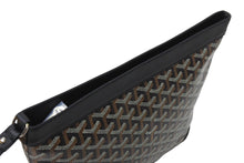 Load image into Gallery viewer, 新品同様 GOYARD ゴヤール コンティポーチ CONTIPPMLTY01CL01P クラッチバッグ ブラック PVC レザー シルバー金具 中古 66868