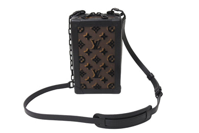 極美品 LOUIS VUITTON ルイヴィトン ショルダーバッグ タフタージュ ヴァーティカル ソフトトランク ブラウン M45044 中古 66869