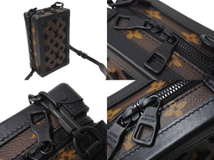 極美品 LOUIS VUITTON ルイヴィトン ショルダーバッグ タフタージュ ヴァーティカル ソフトトランク ブラウン M45044 中古 66869