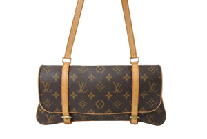LOUIS VUITTON ルイヴィトン マレル トートバッグ M51157 モノグラムキャンバス ゴールド金具 ブラウン 美品 中古 66870