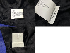 CHROME HEARTS クロムハーツ ダブルライダースジャケット ブルー メンズ 旧型 羊革 サイズS 中古 66875