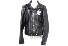 Load image into Gallery viewer, Courreges クレージュ シャイニービニール ジャケット ブラック サイズ 50 ITI6NR9CSRQI 美品 中古 66884