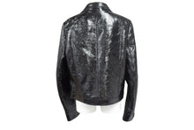Load image into Gallery viewer, Courreges クレージュ シャイニービニール ジャケット ブラック サイズ 50 ITI6NR9CSRQI 美品 中古 66884