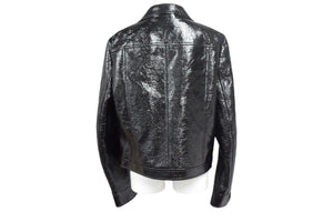 Courreges クレージュ シャイニービニール ジャケット ブラック サイズ 50 ITI6NR9CSRQI 美品 中古 66884