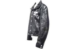 Courreges クレージュ シャイニービニール ジャケット ブラック サイズ 50 ITI6NR9CSRQI 美品 中古 66884