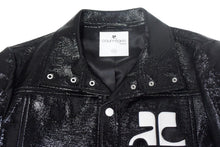 Load image into Gallery viewer, Courreges クレージュ シャイニービニール ジャケット ブラック サイズ 50 ITI6NR9CSRQI 美品 中古 66884